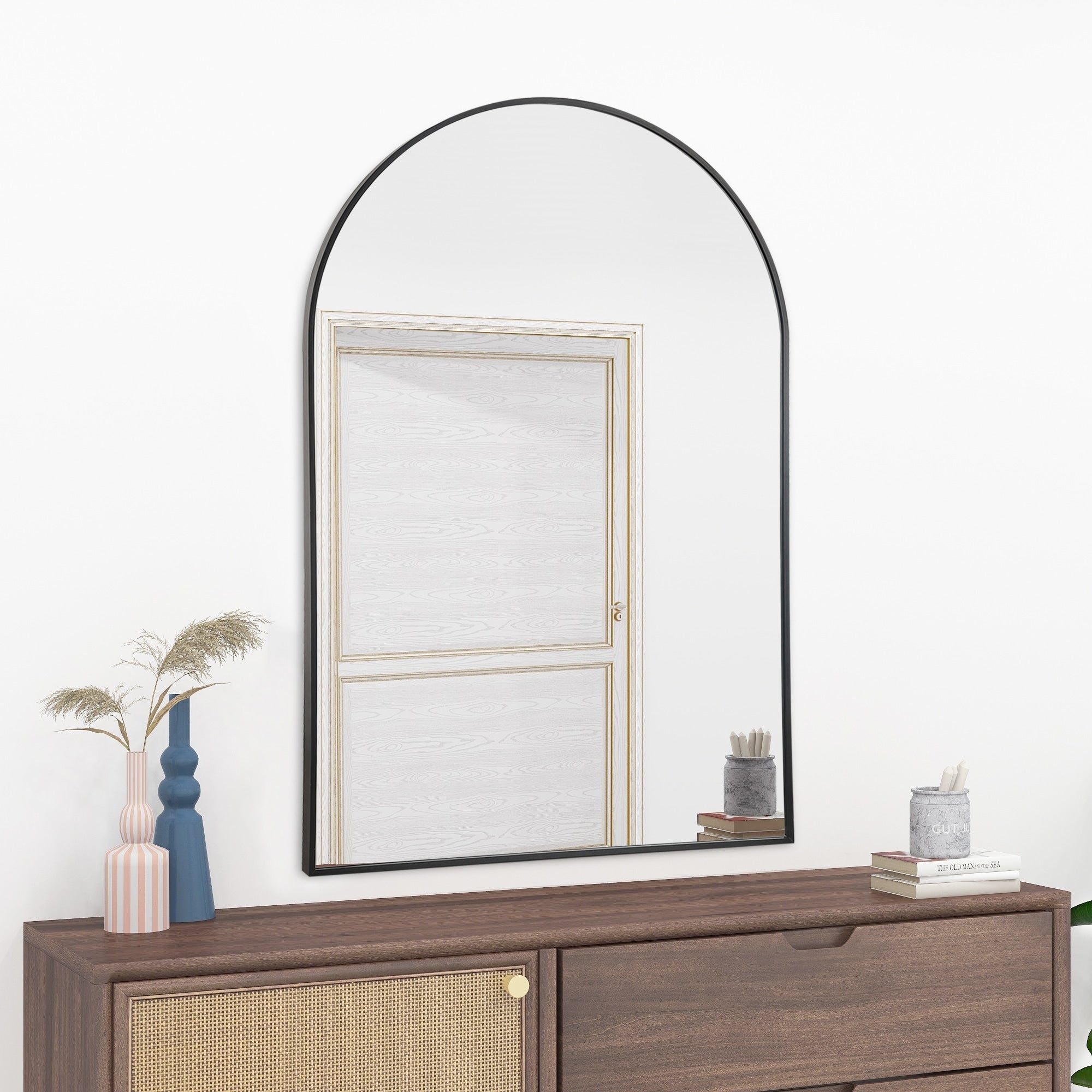 Modern Arch Bathroom Wall-mounted Mirror Vanity Mirror