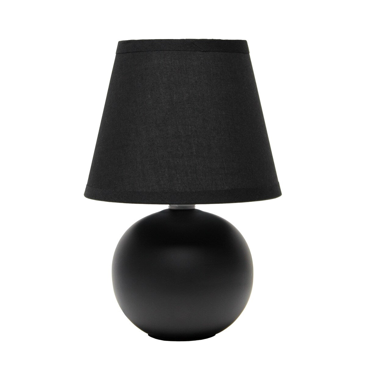 8.66 Petite Orb Base Lamp w Matching Fabric Shade