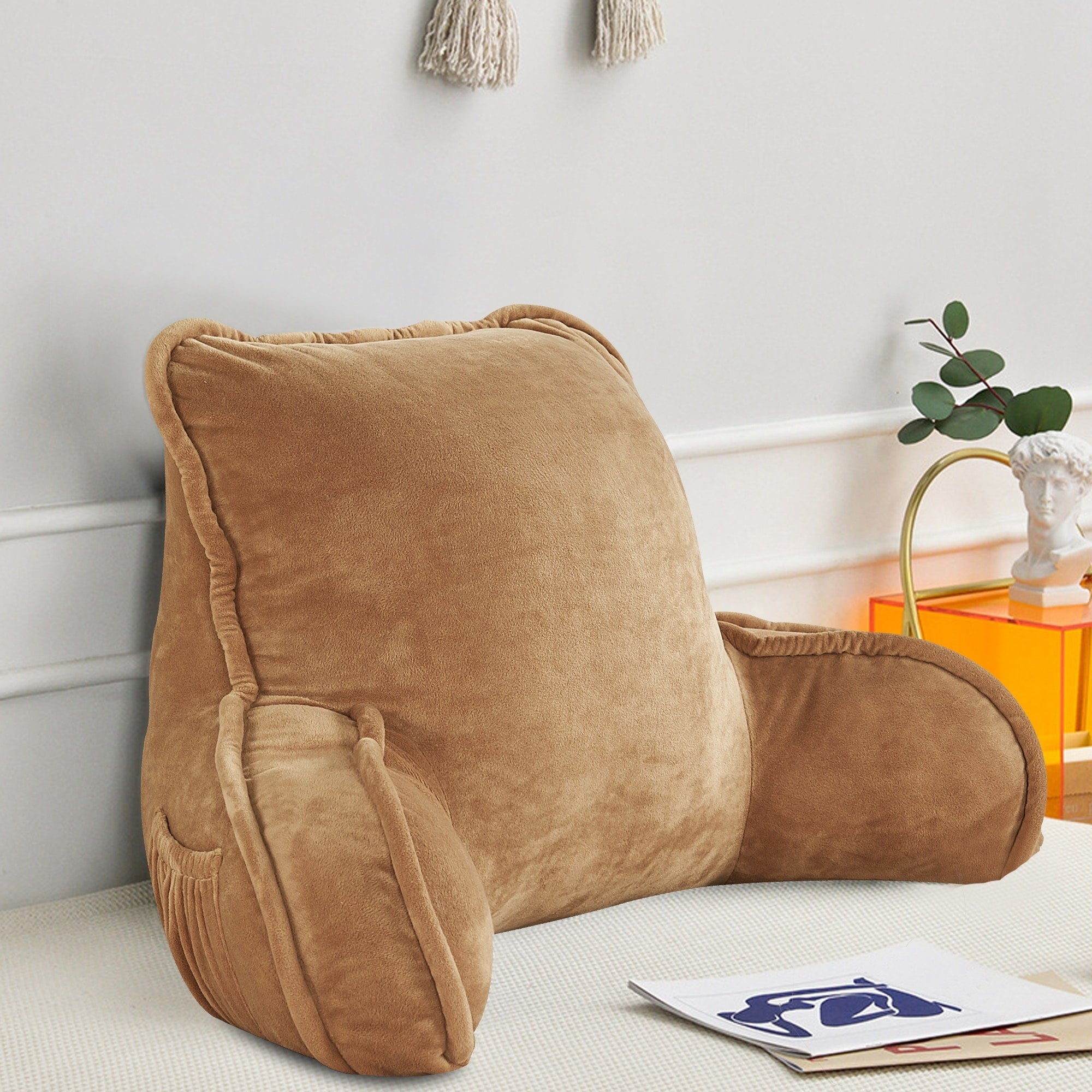 Super soft Lounger Need Assembly Bedrest Reading Pillow