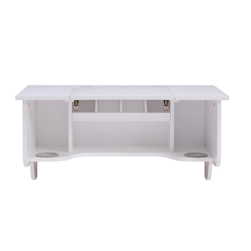 SEI Furniture Black Wall Mounted ledge with Vanity Mirror
