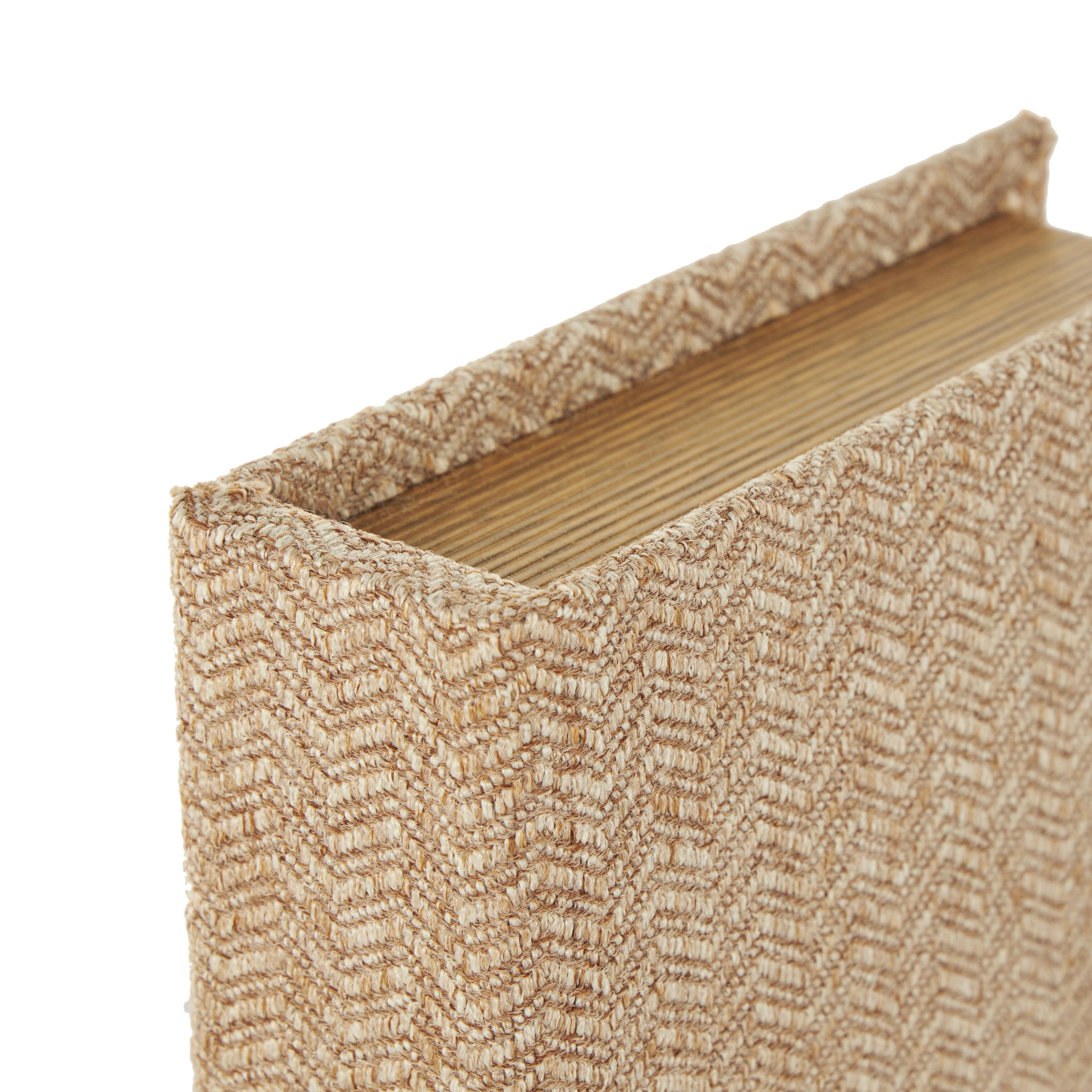Linen Leather or Wooden Fabric Storage Book Decorative Box - Set of 3 or 4 Multi Colored - Roche River Decor