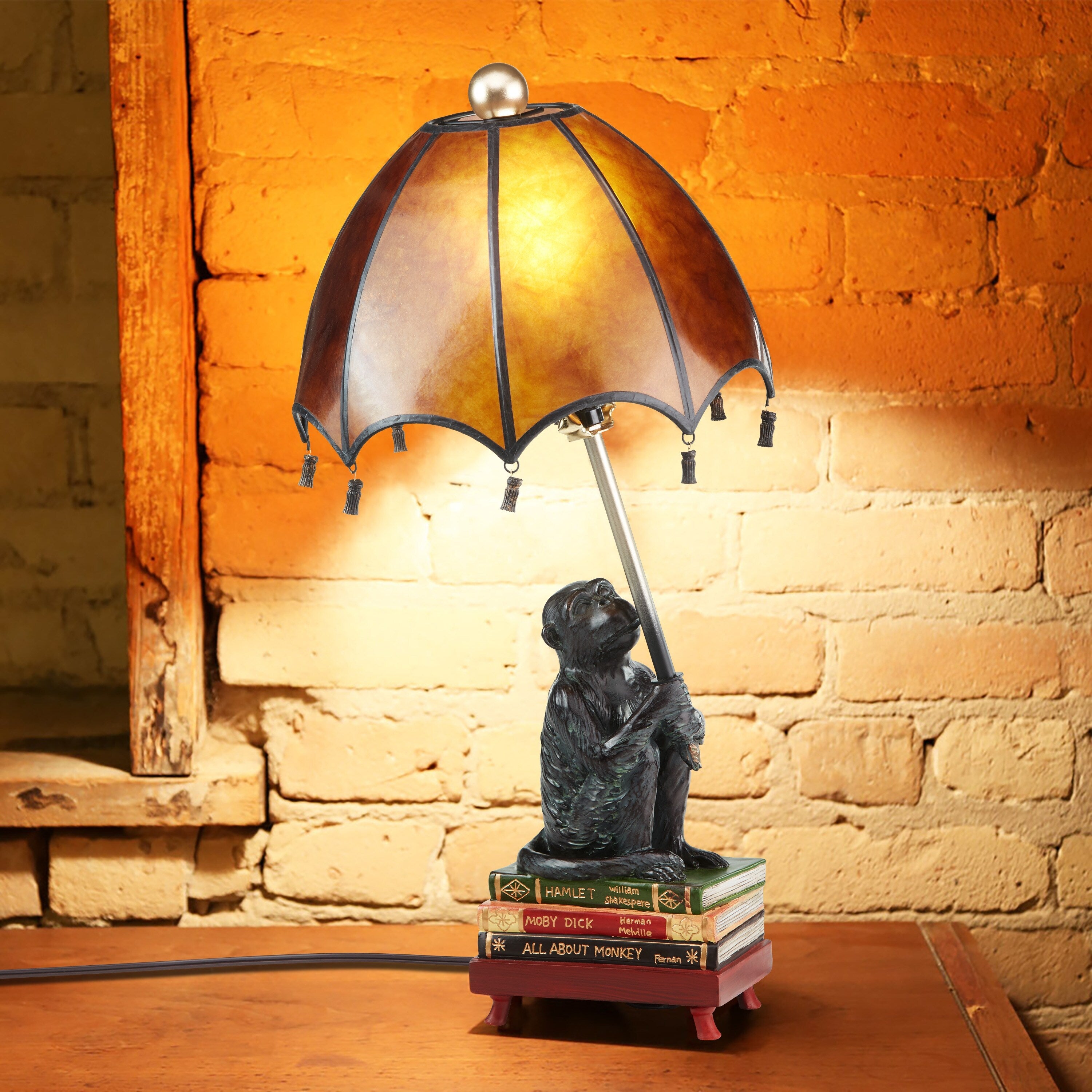 21.75H Intellectual Monkey Table Lamp - 11L x 11W x 21.75H