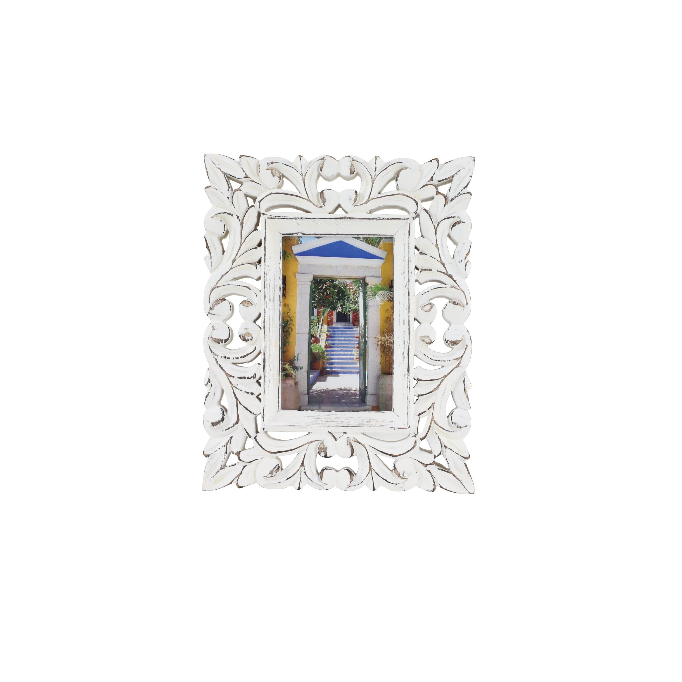 White Wood Farmhouse Photo Frame Standard