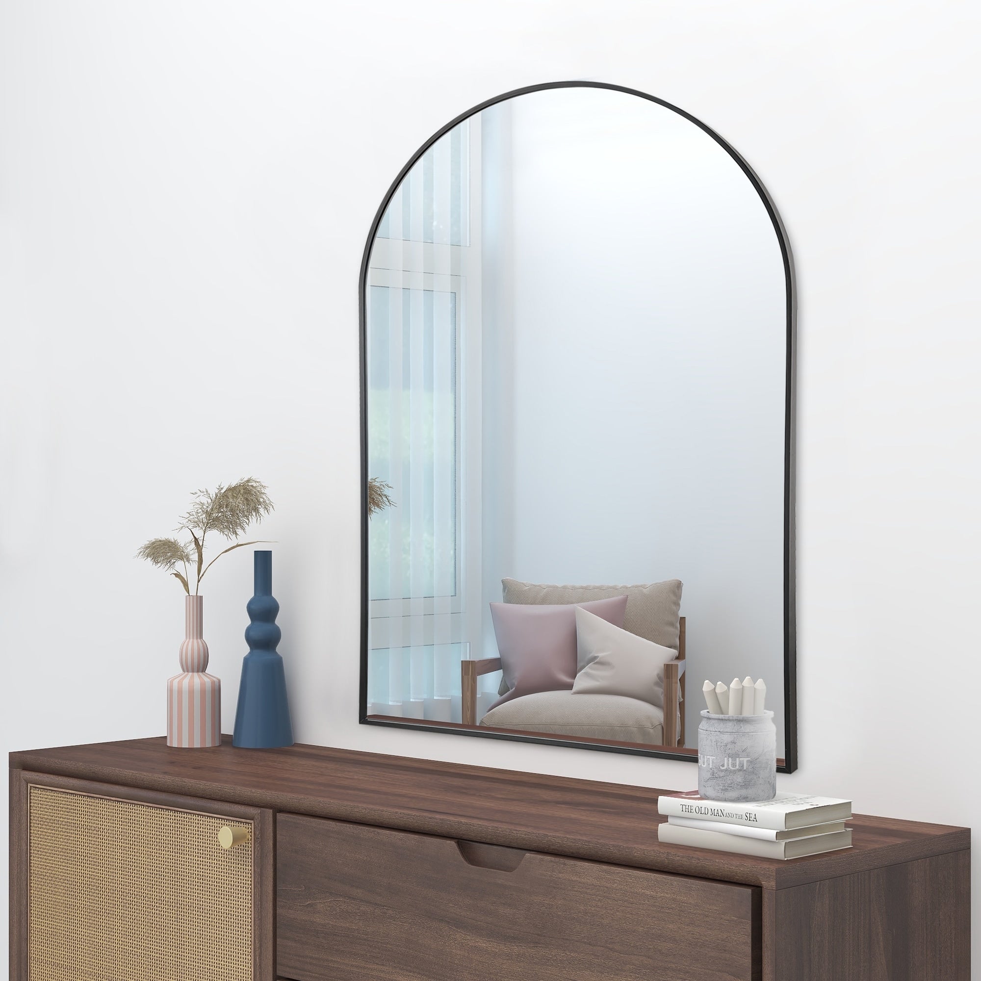 Modern Arch Bathroom Wall-mounted Mirror Vanity Mirror