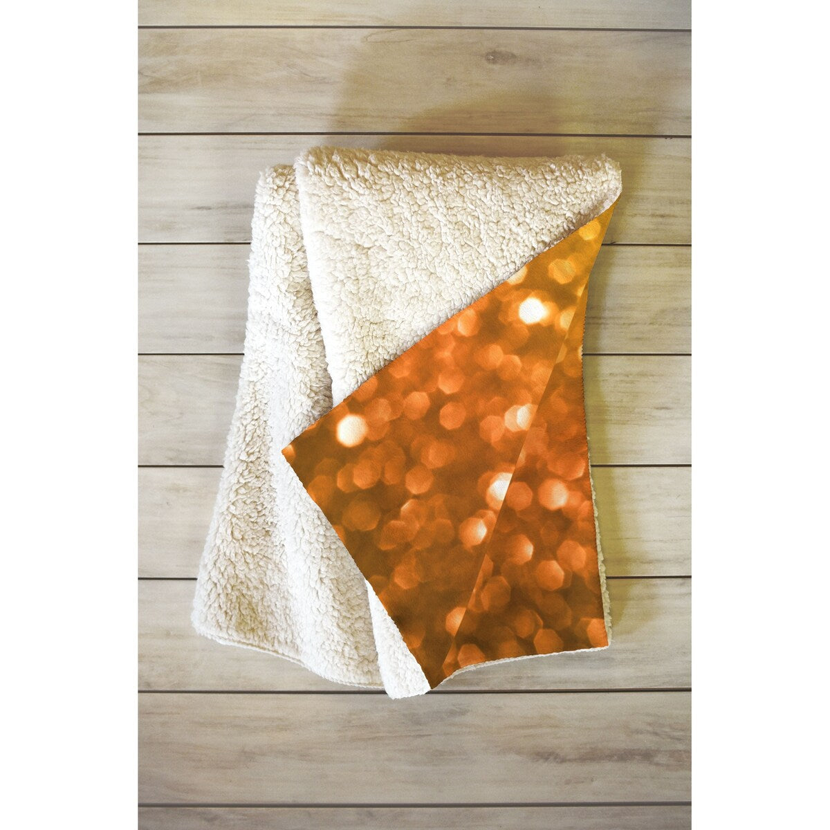 Deny Designs Lisa Argyropoulos Candy Corn Bokeh Fleece Throw Blanket