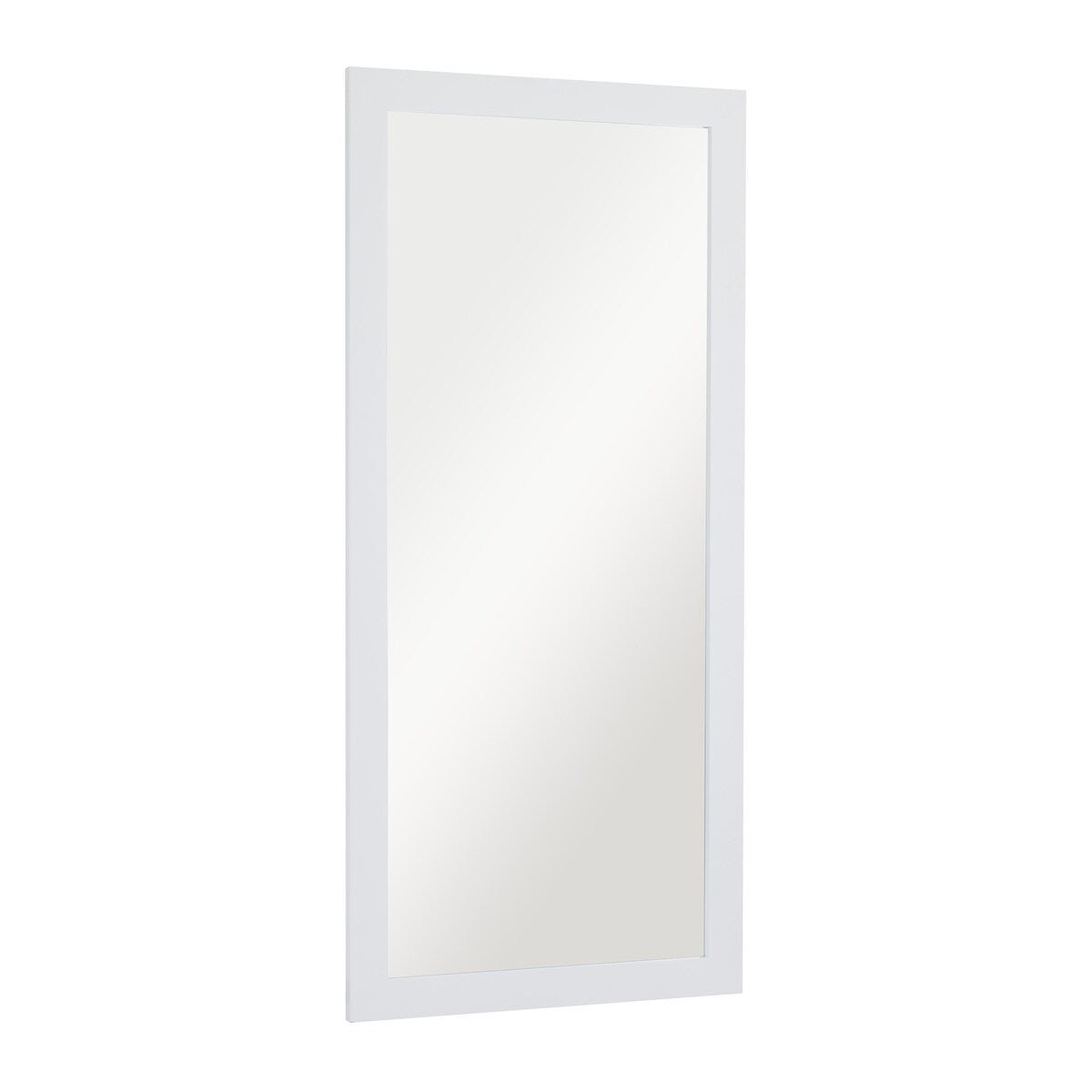 Wooden Rectangular Minimalistic Room Wall Mirror - White or Black - Roche River Decor