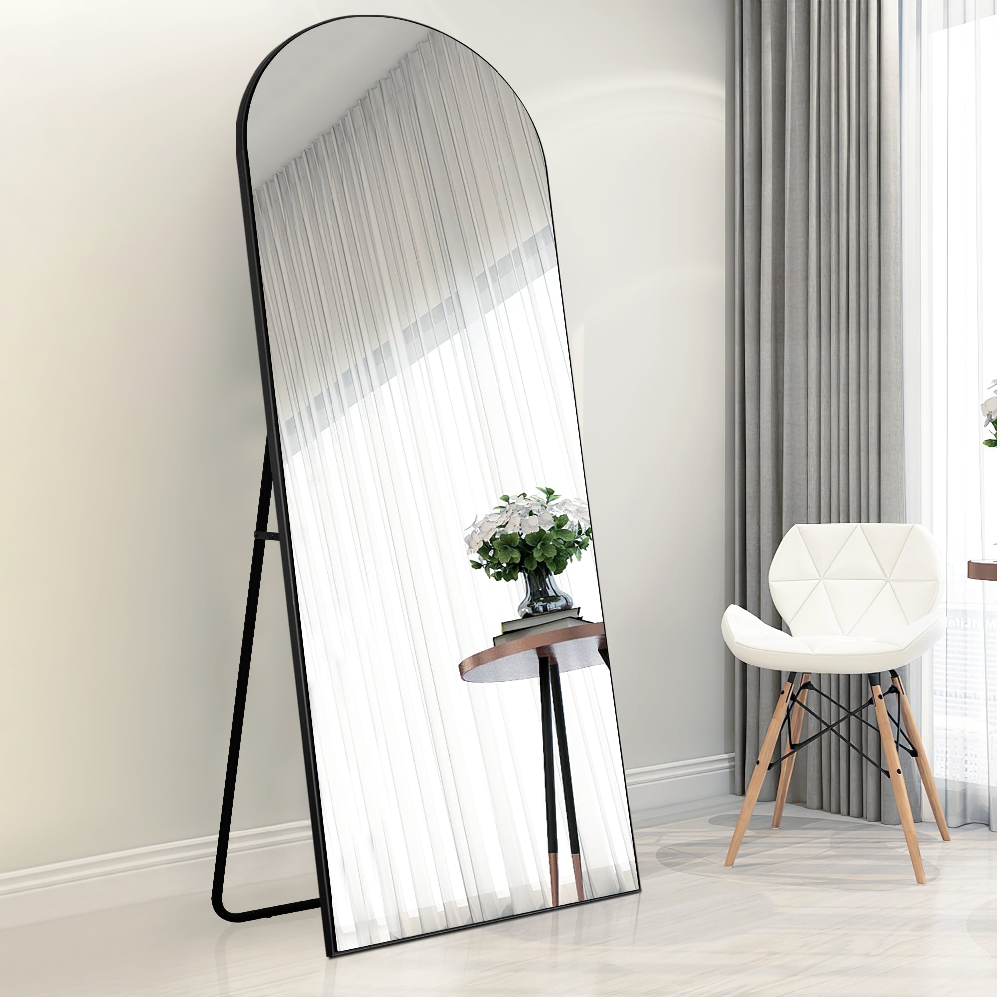 Lumioca Arched Full Length Standing Floor/ Wall Mirror