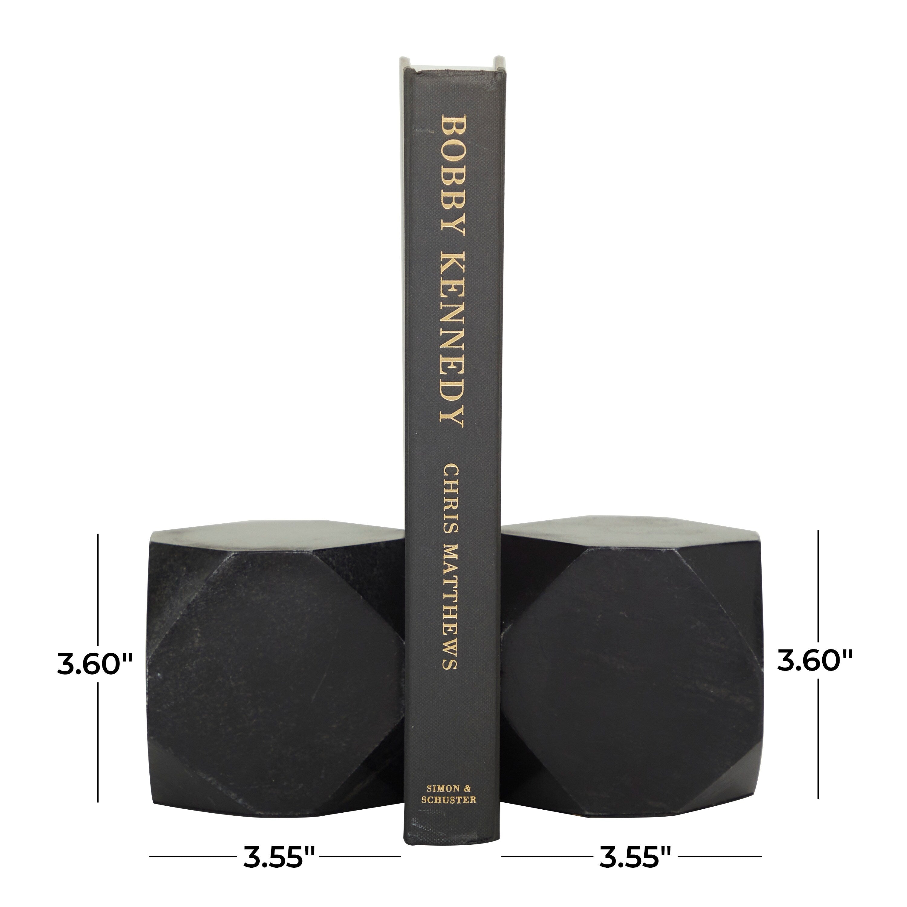 Marble Modern Bookends (Set of 2)