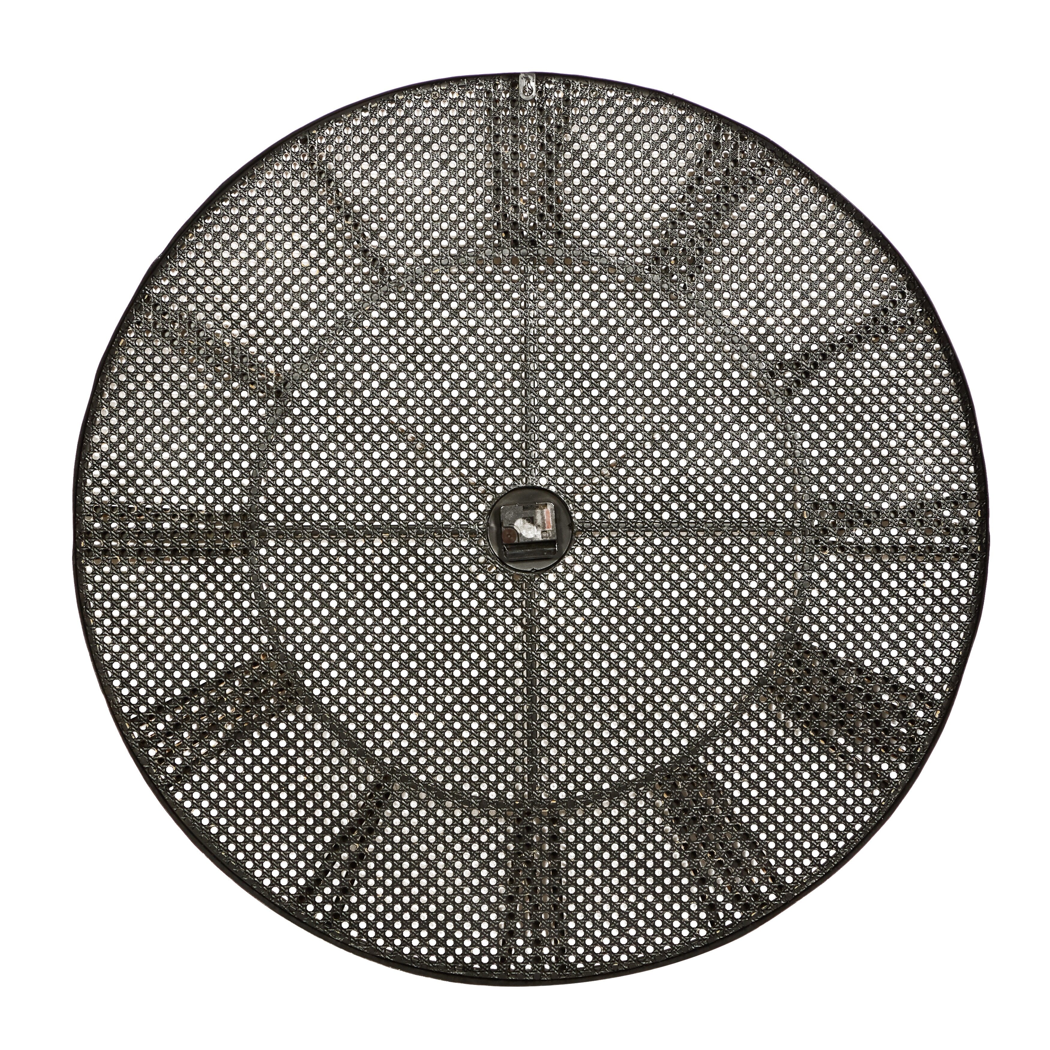 Brown Metal Traditional Wall Clock 35 x 35 x 3 - 35 x 3 x 35