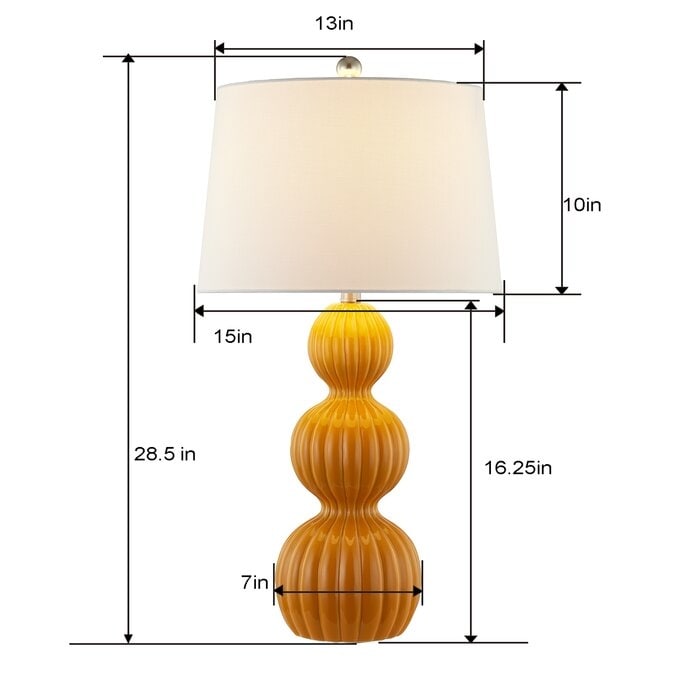 28 Ceramic Table Lamp Set (Set of 2)