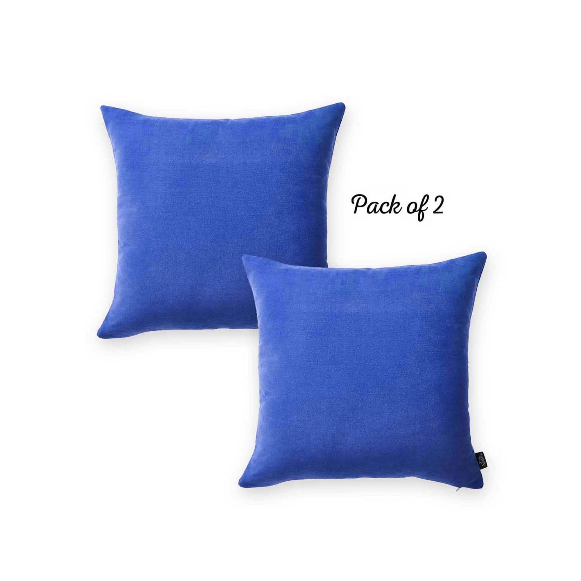 Honey Set of 2 Decorative Throw Pillow Cover Solid Color