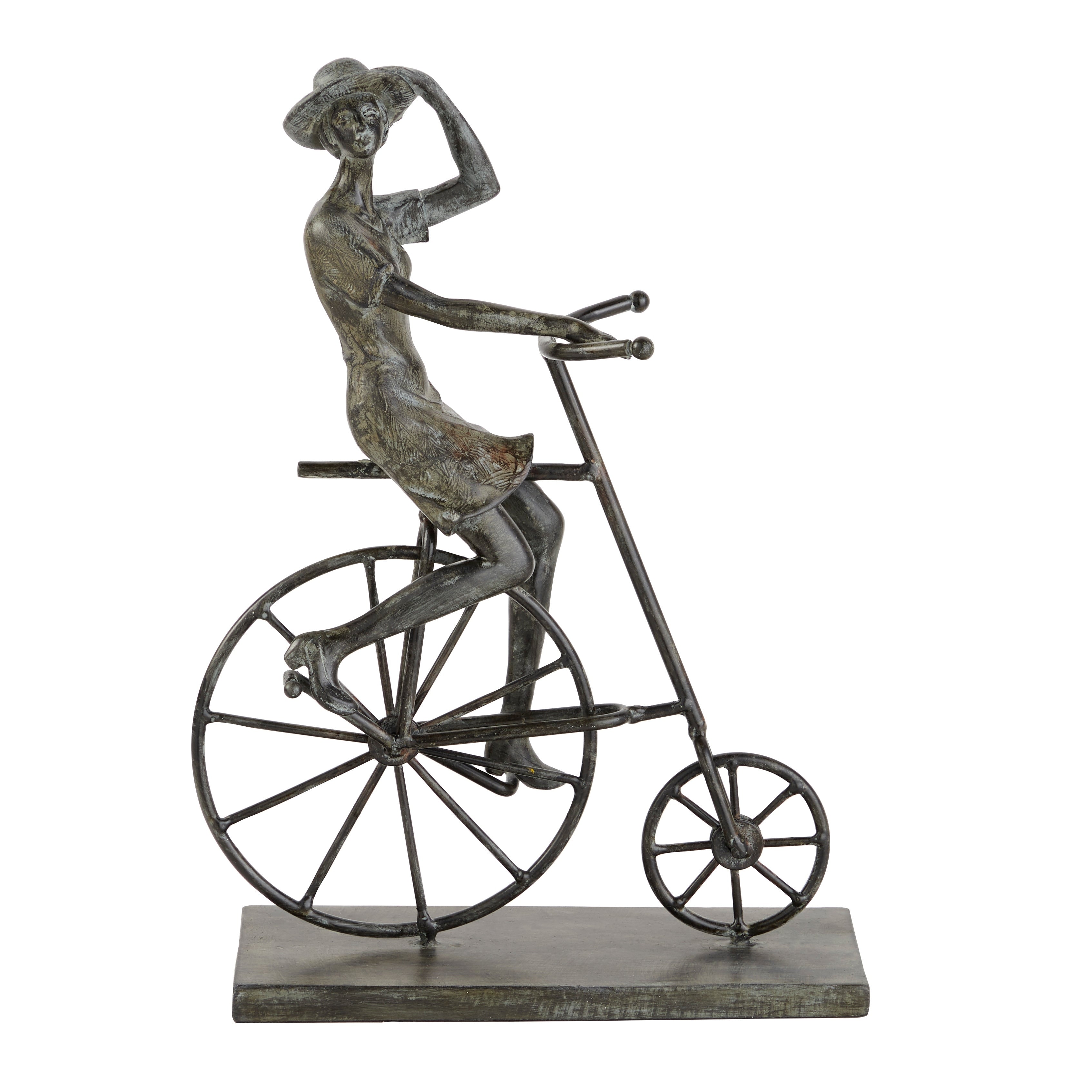 Bronze Polystone Traditional Sculpture Bicycle 13 x 9 x 4 - 9 x 4 x 13