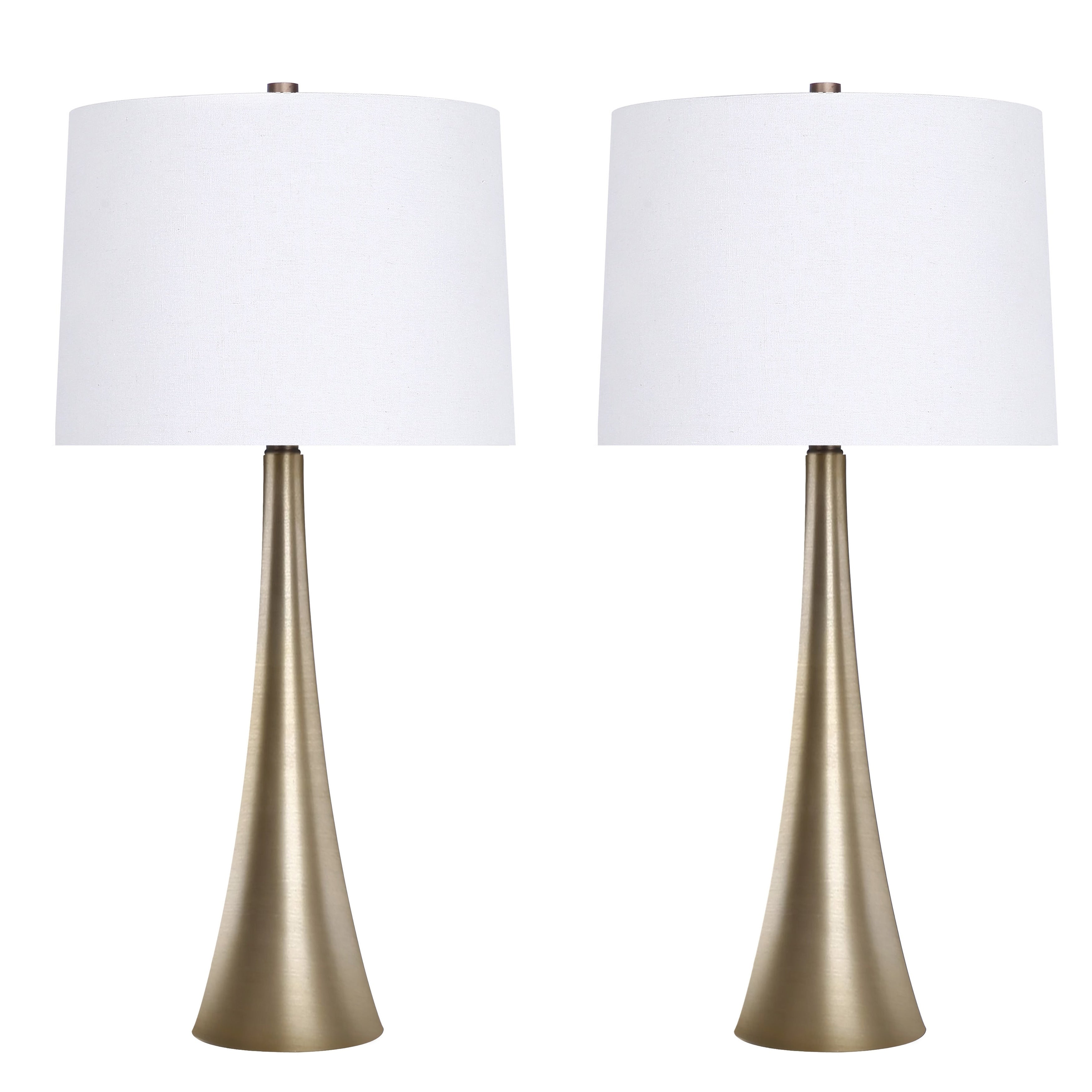 Silver Orchid Alba 29 Metal Table Lamp (Set of 2)