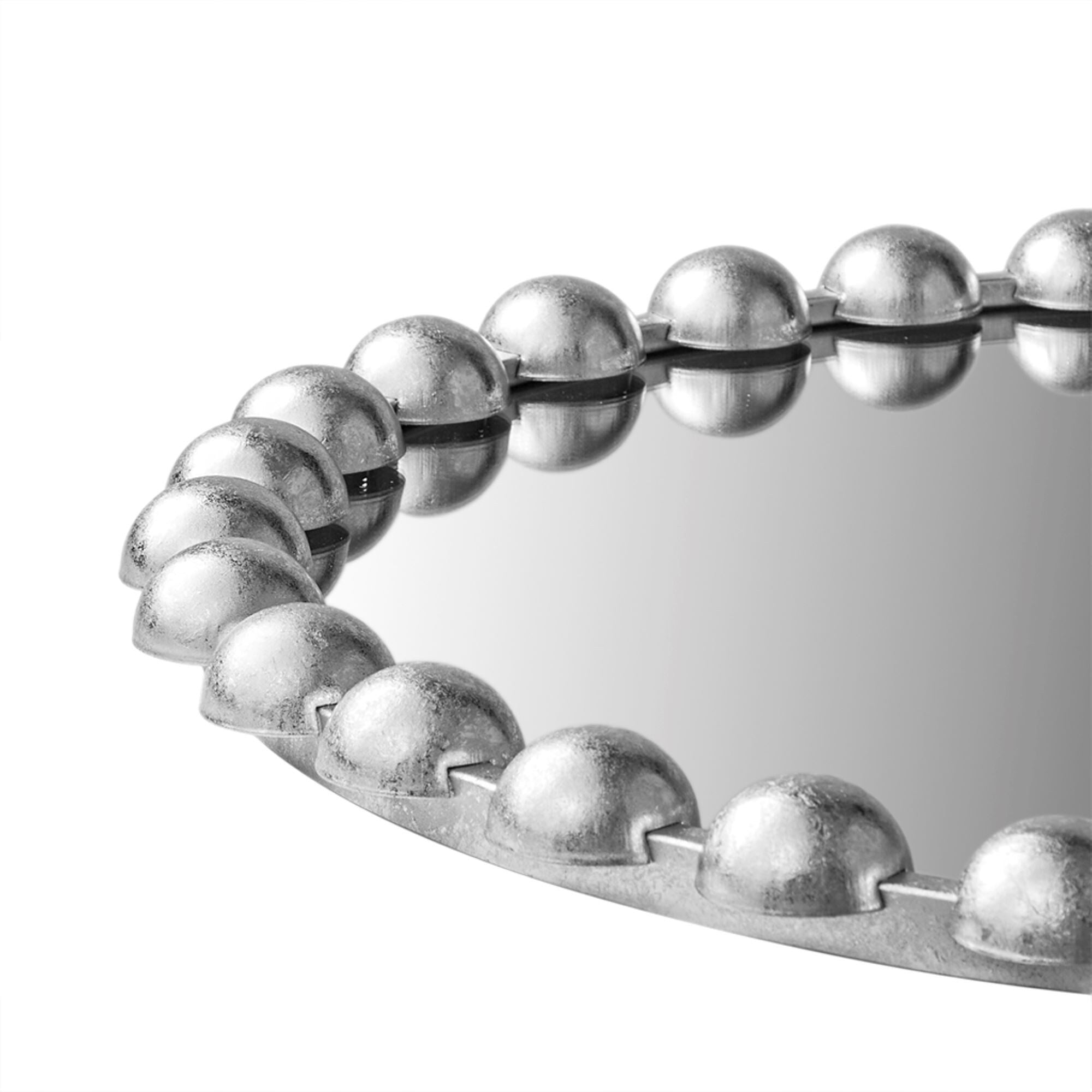 Madison Park Signature Marlowe Beaded Round Wall Mirror