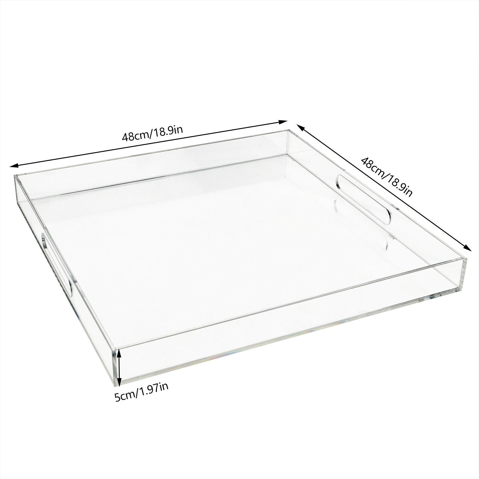 Large Clear Acrylic Serving Tray