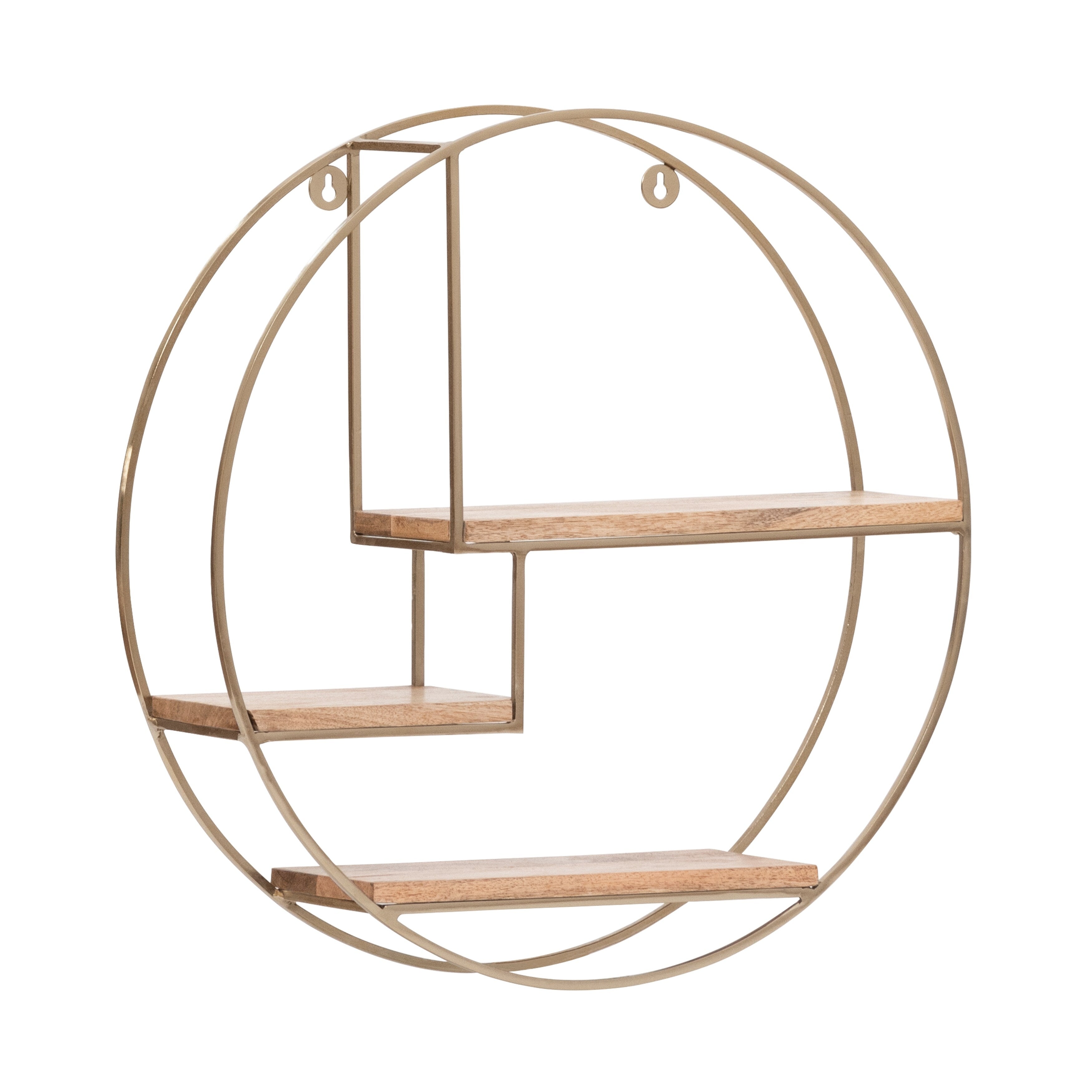 MH London Marly Round Floating Wall Shelf - 19.50 x 19.50 x 4.75