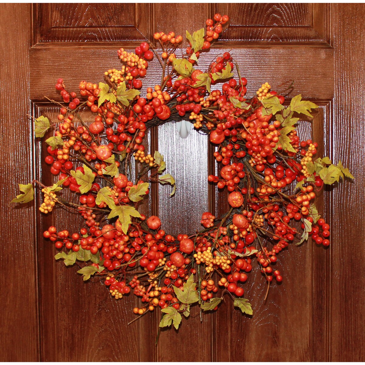 24 Fall Berries & Mini Pumpkin Wreath