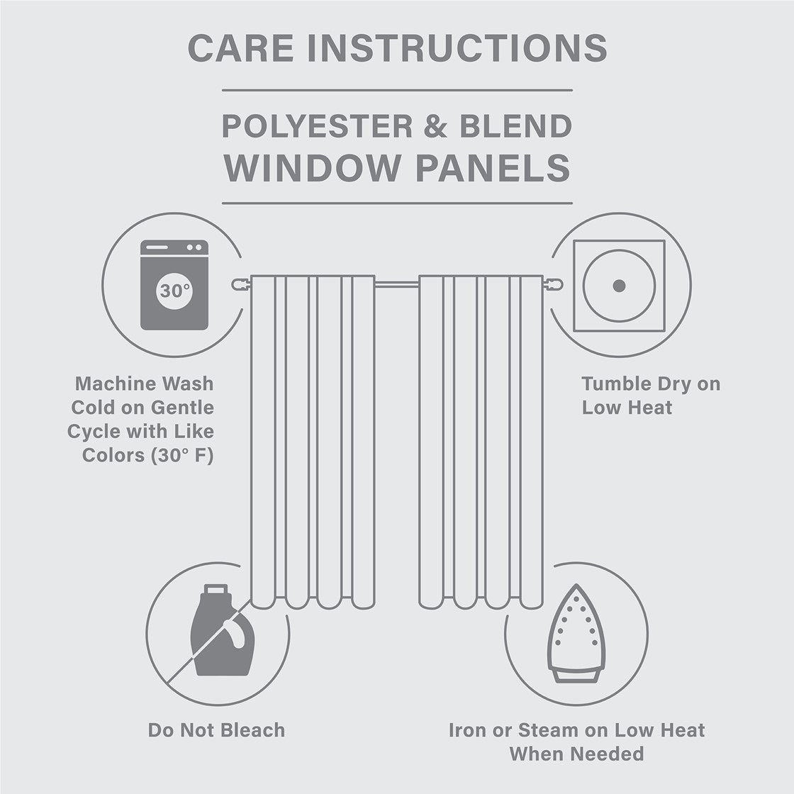 Twist Tab Lined Window Curtain Panel