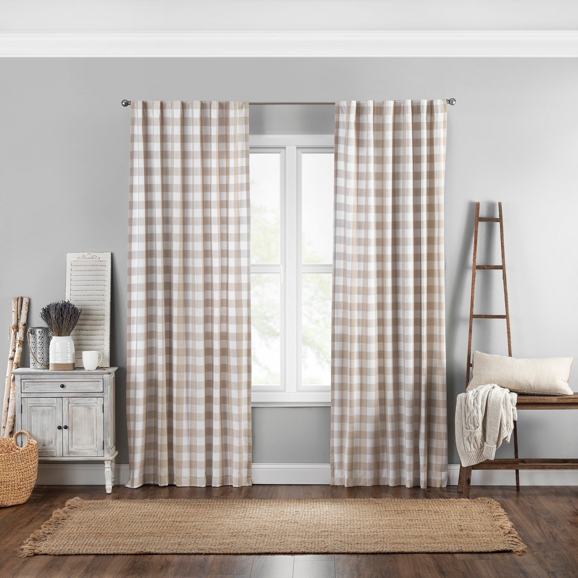 The Gray Barn Waddeson Farmhouse Buffalo Check Window Curtain