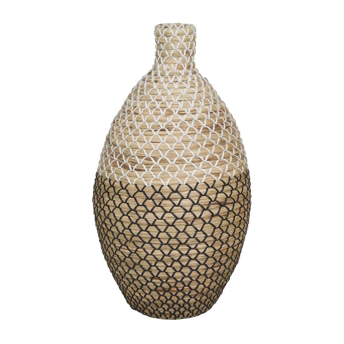 Seagrass Handmade Woven Decorative Vase - Brown - The Novogratz