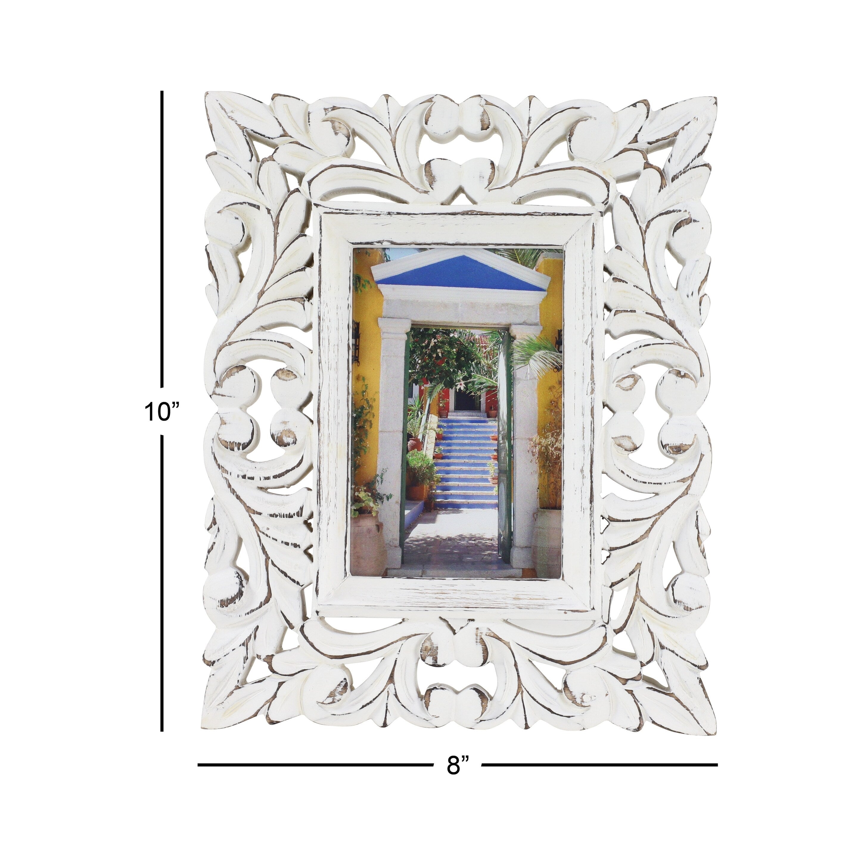 White Wood Farmhouse Photo Frame Standard