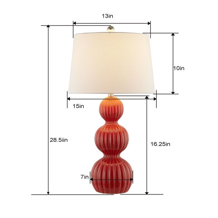 28 Ceramic Table Lamp Set (Set of 2)