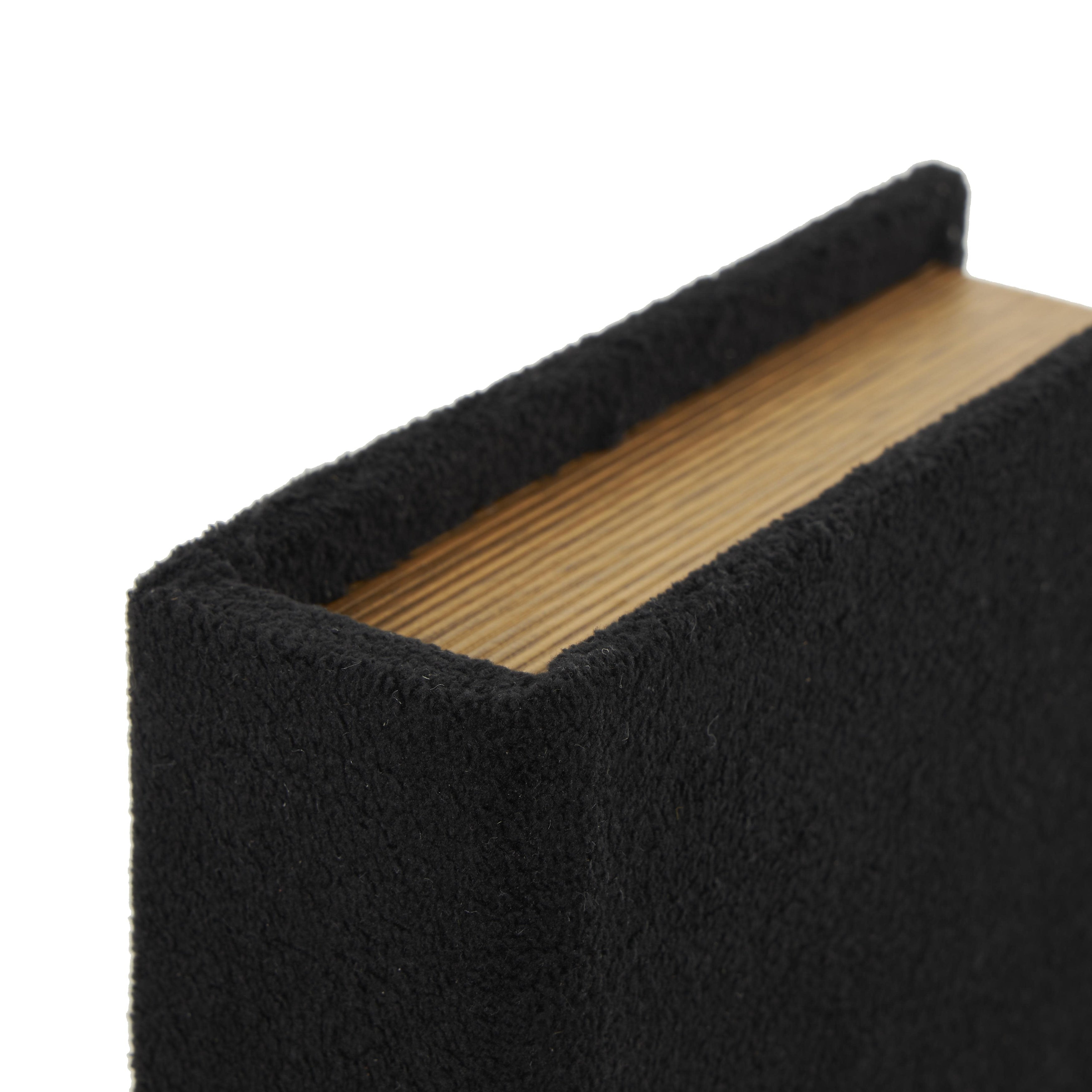 Linen Leather or Wooden Fabric Storage Book Decorative Box - Set of 3 or 4 Multi Colored - Roche River Decor
