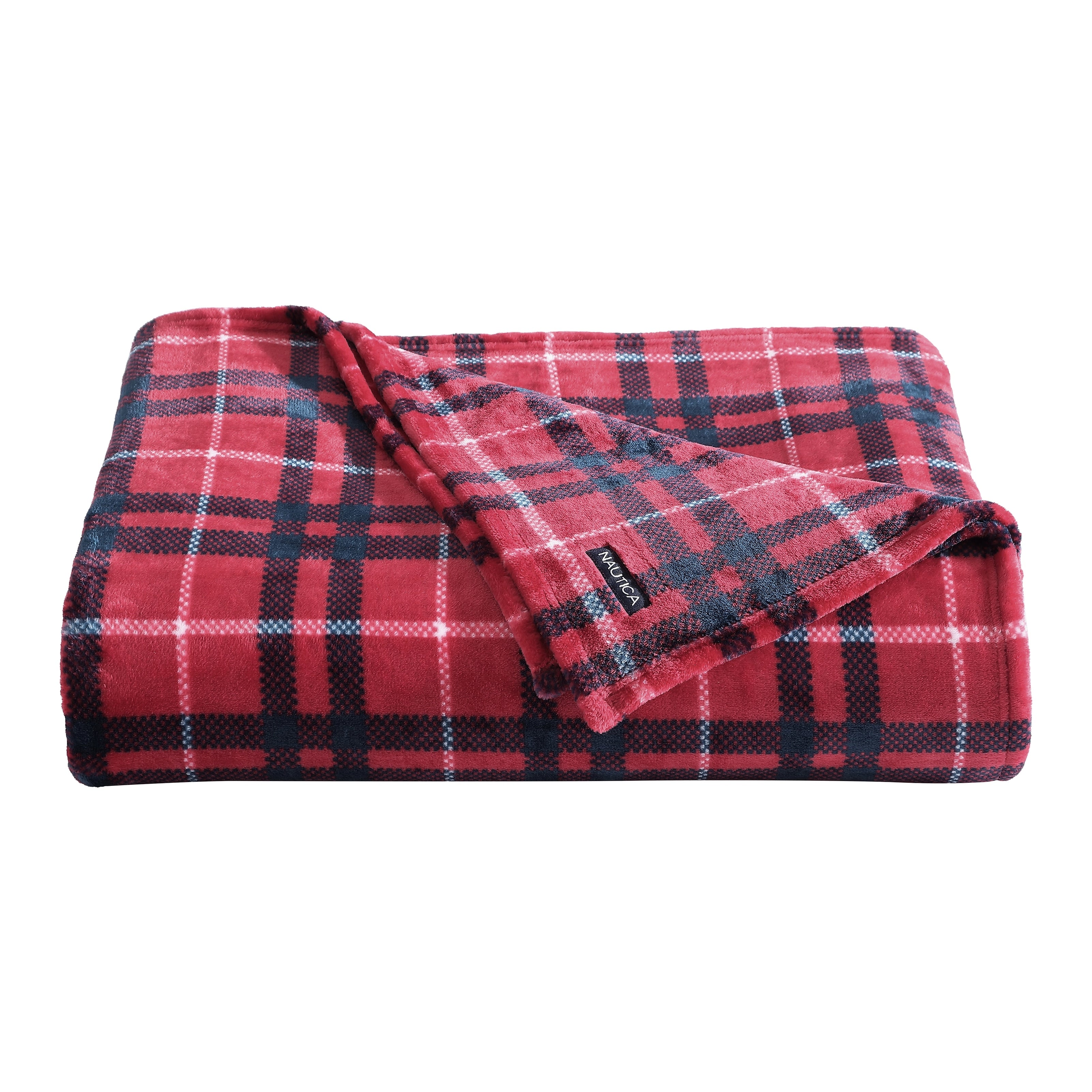 Nautica Printed Ultra Soft Plush Printed Fleece Blanket