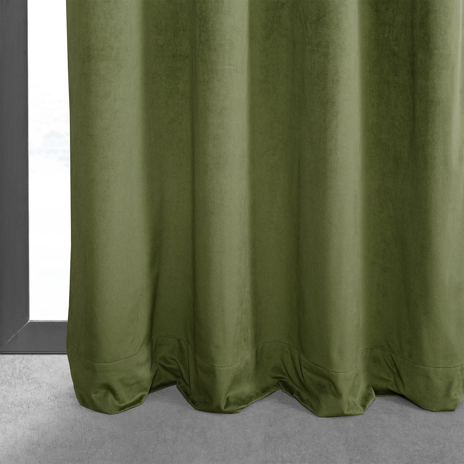 Exclusive Fabrics Signature Grommet Velvet Blackout Curtain (1 Panel)