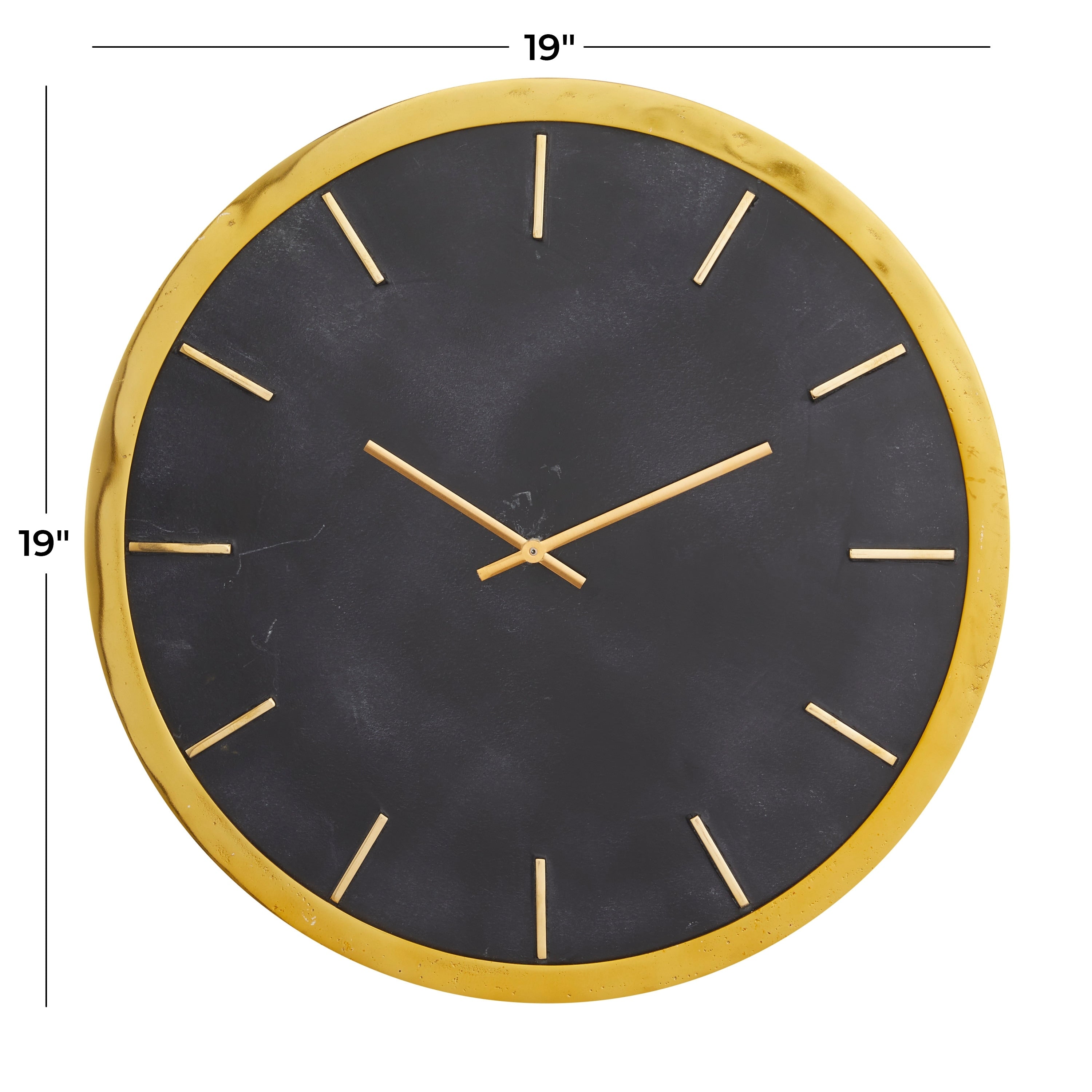 CosmoLiving by Cosmopolitan Marble Glam Wall Clock