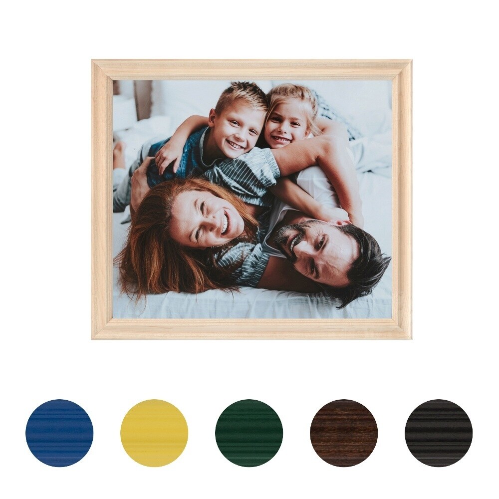 ArtToFrames Classic Waves 8x10 Inch Picture Frame, 1.00 Inch Wood Poster Frame Available in Multiple Colors (60823-8x10)