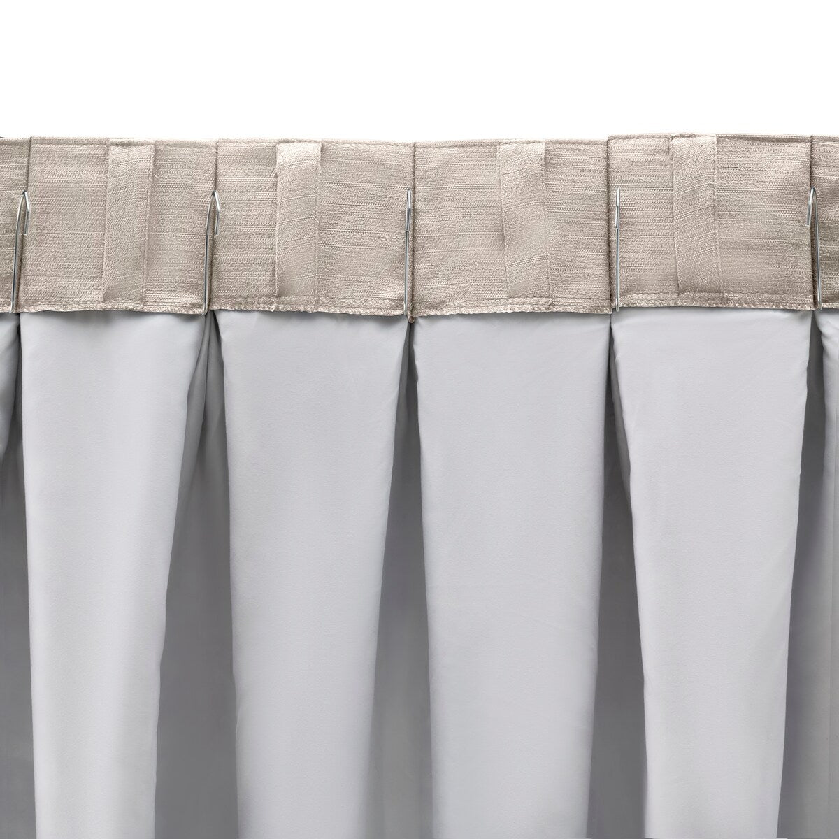 GrassclothPremium Sheen Pinch Pleat W Back Tab Curtain Pair