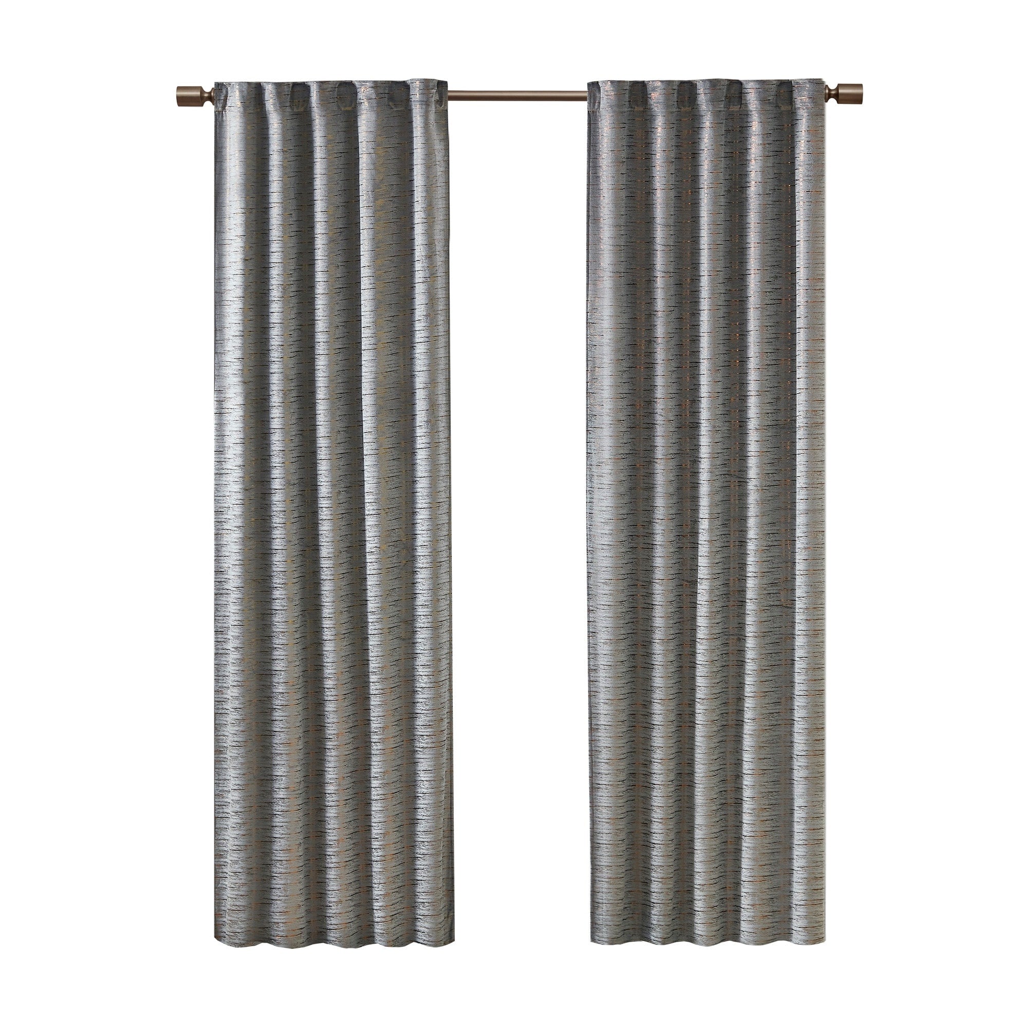 510 Design Garett Room Darkening Poly Velvet Rod Pocket/Back Tab Curtain Panel Pair