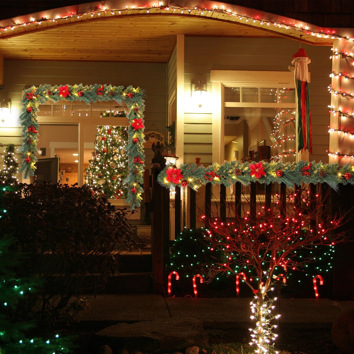 6 FT Christmas Garland with Lights - 6FT