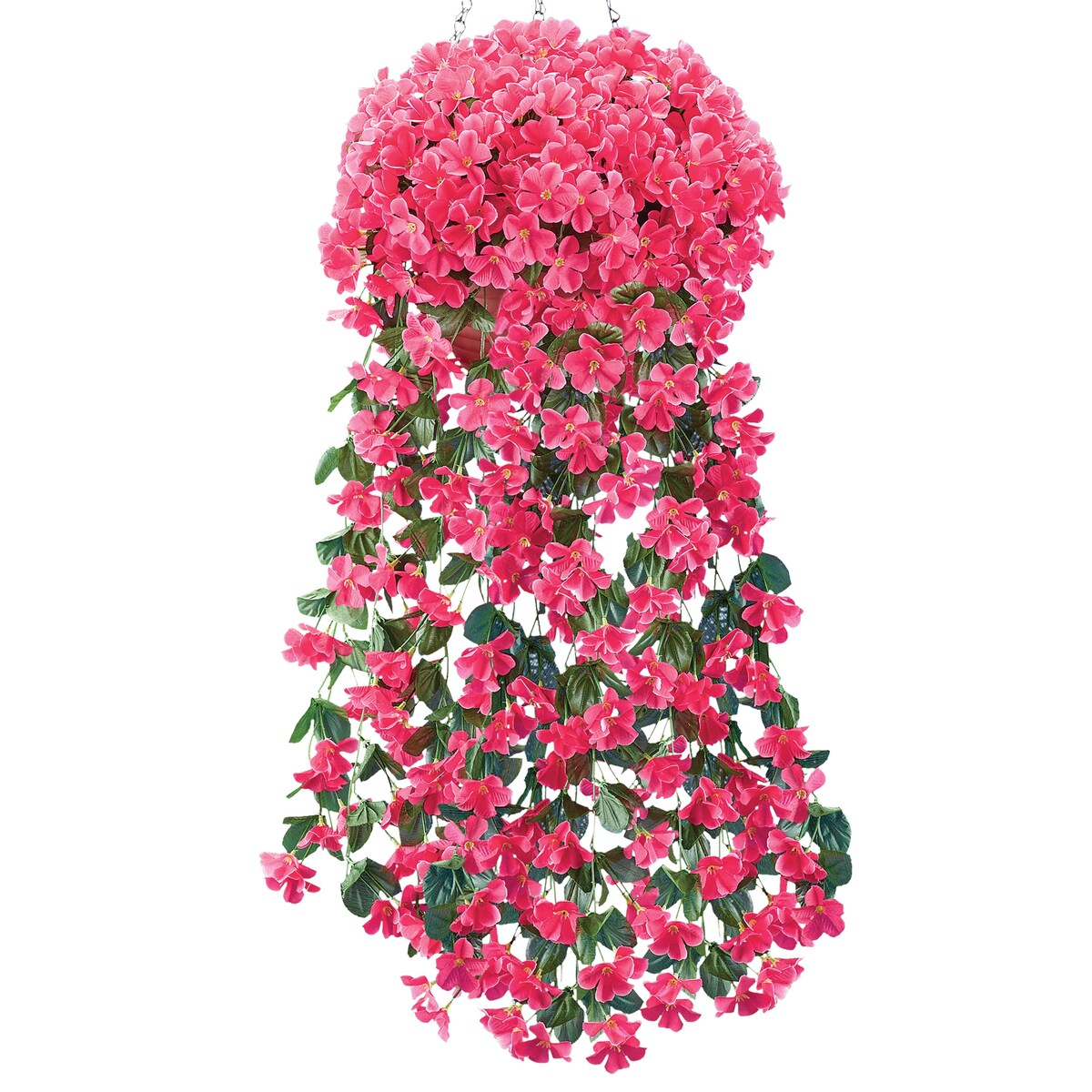 Artificial Floral Hanging Bushes - Set of 2