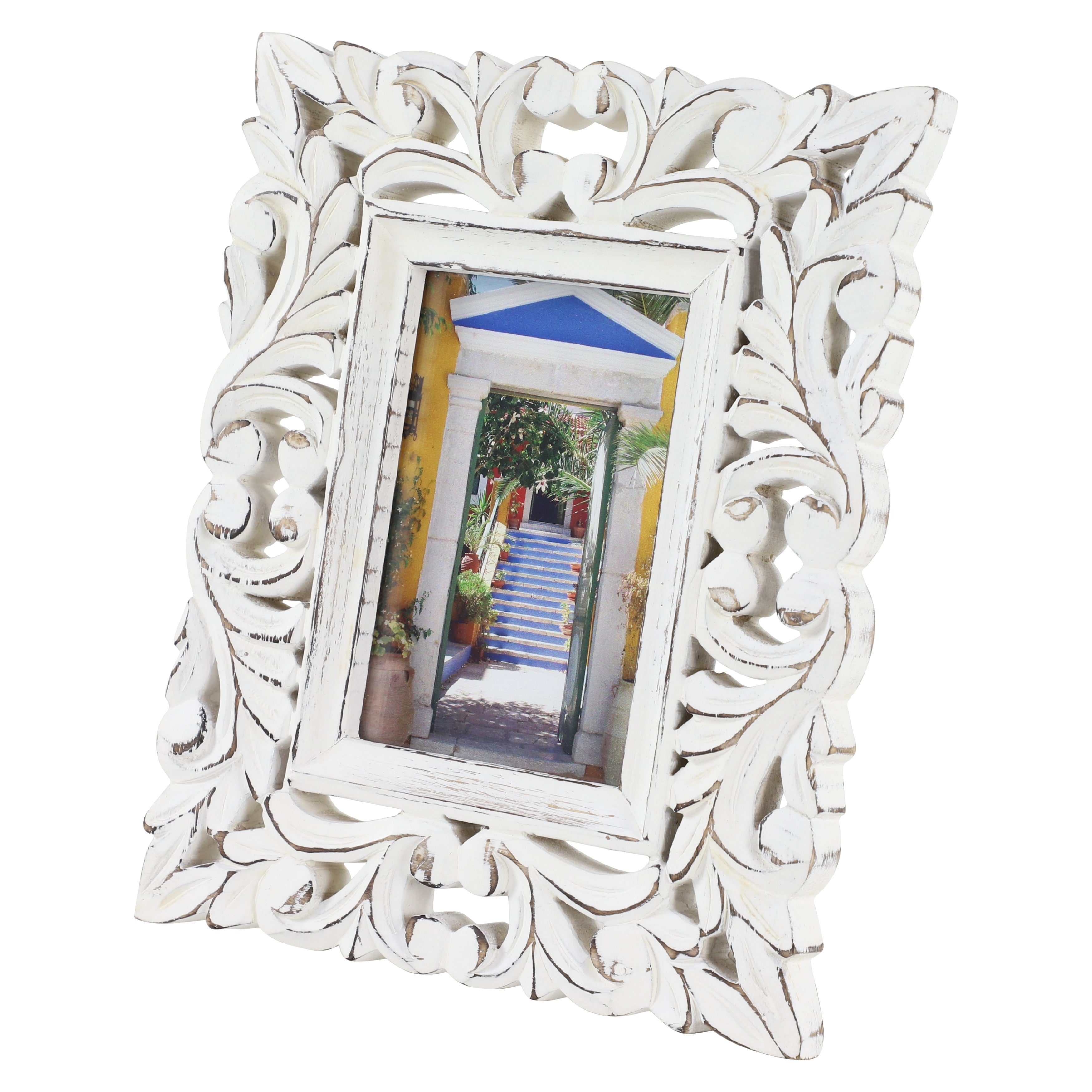 White Wood Farmhouse Photo Frame Standard