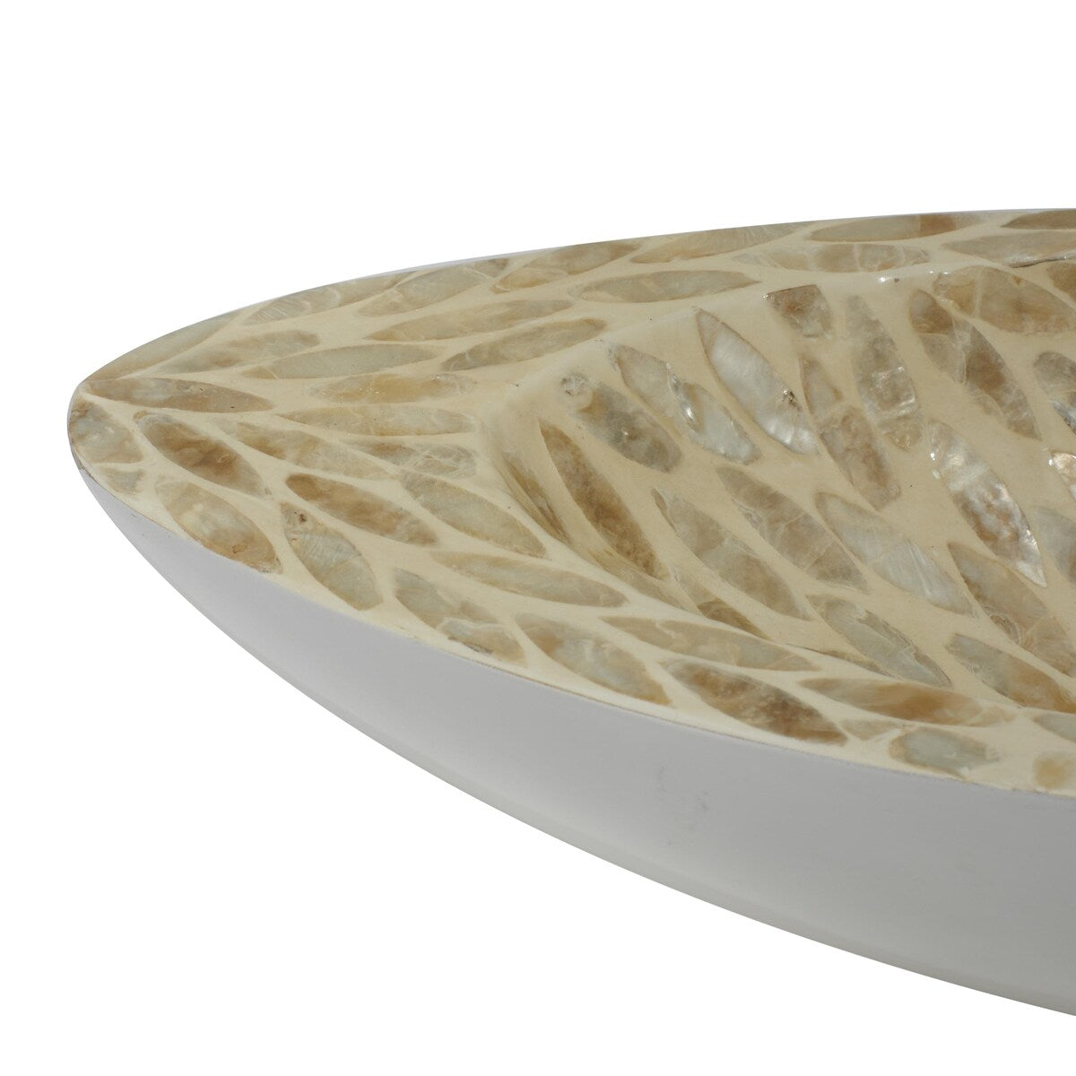 Mother of Pearl Shell Living Room Decor Tray - White - Roche River Decor