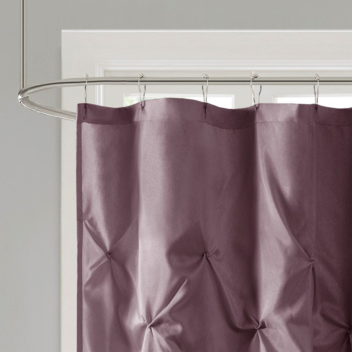 Tufted Semi-Sheer Shower Curtain