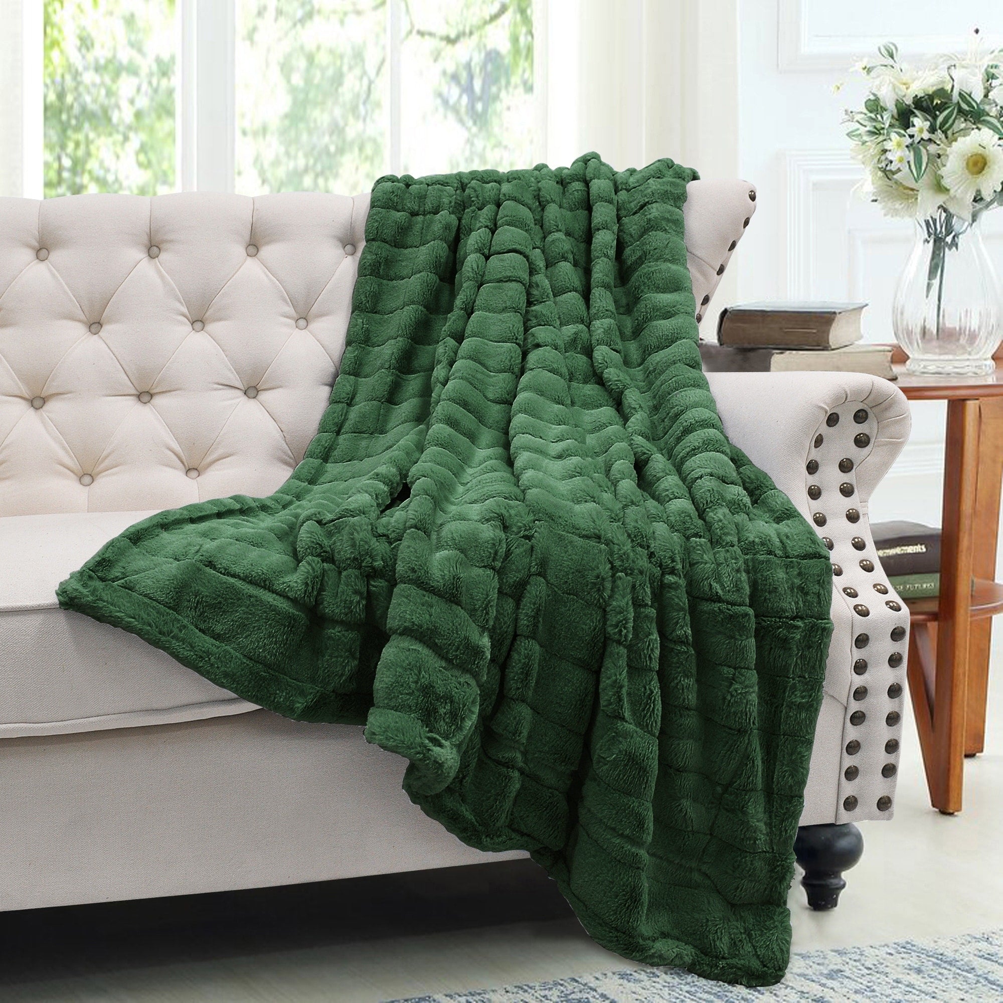 Solid Color SuperMink FauxFur Throw