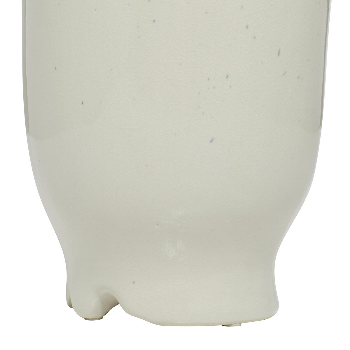 Ceramic Stripe Texture Decorative Vase - White - Roche River Decor