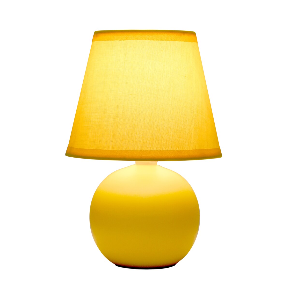 8.66 Petite Orb Base Lamp w Matching Fabric Shade