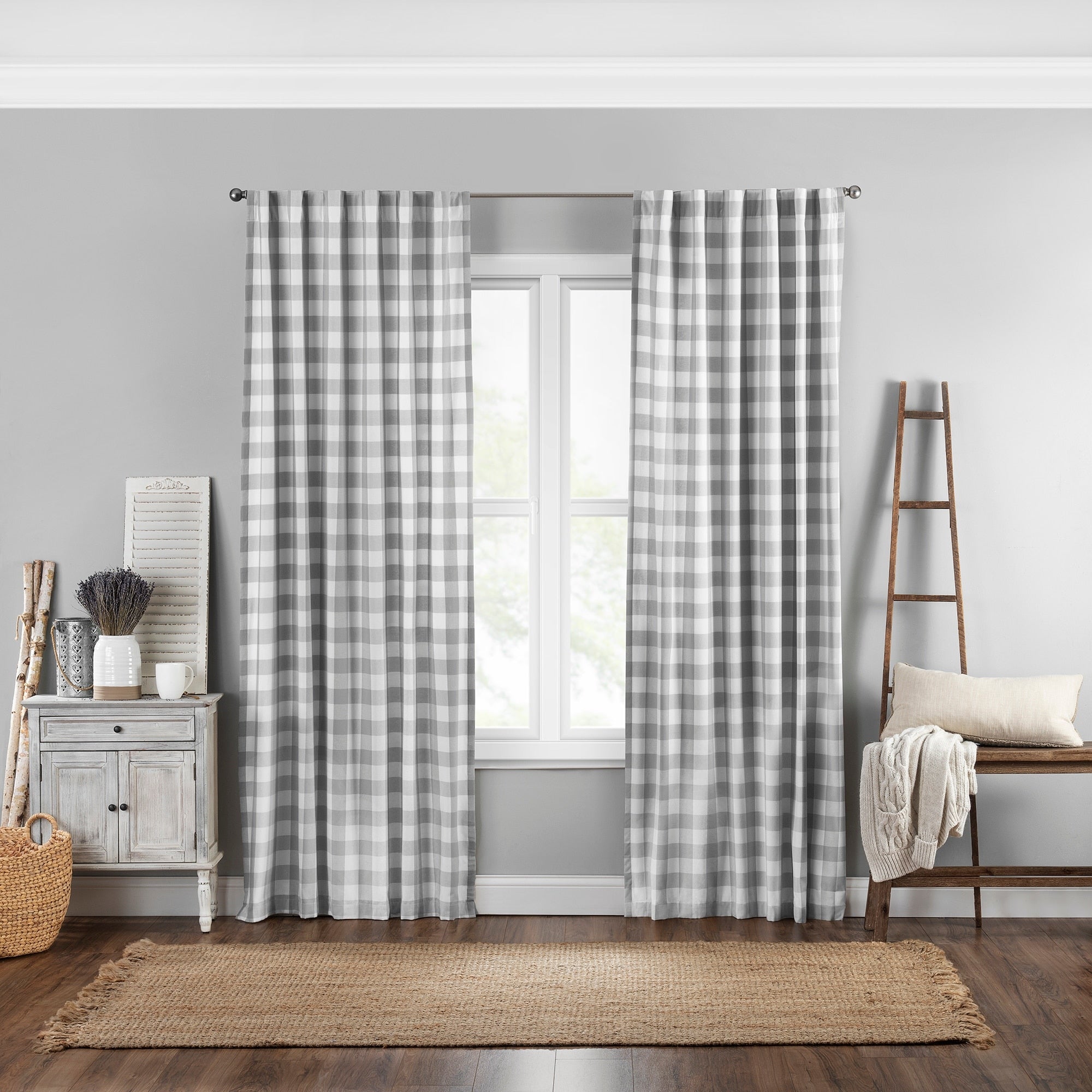 The Gray Barn Waddeson Farmhouse Buffalo Check Window Curtain