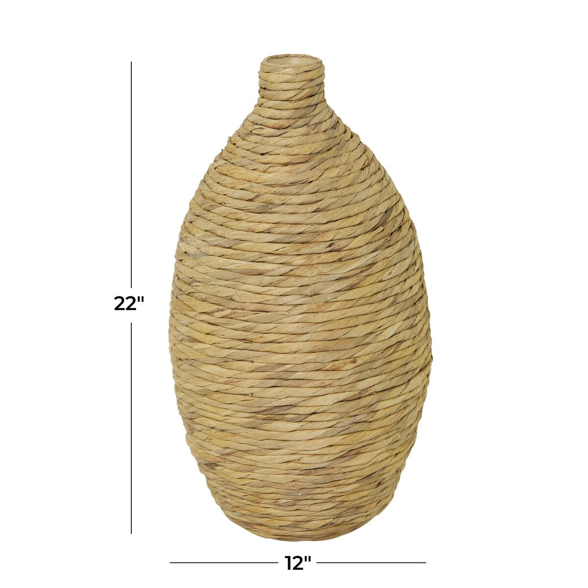 Seagrass Handmade Woven Decorative Vase - Brown - The Novogratz