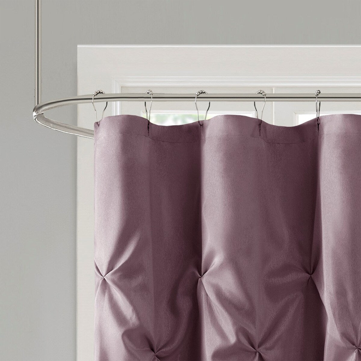 Tufted Semi-Sheer Shower Curtain