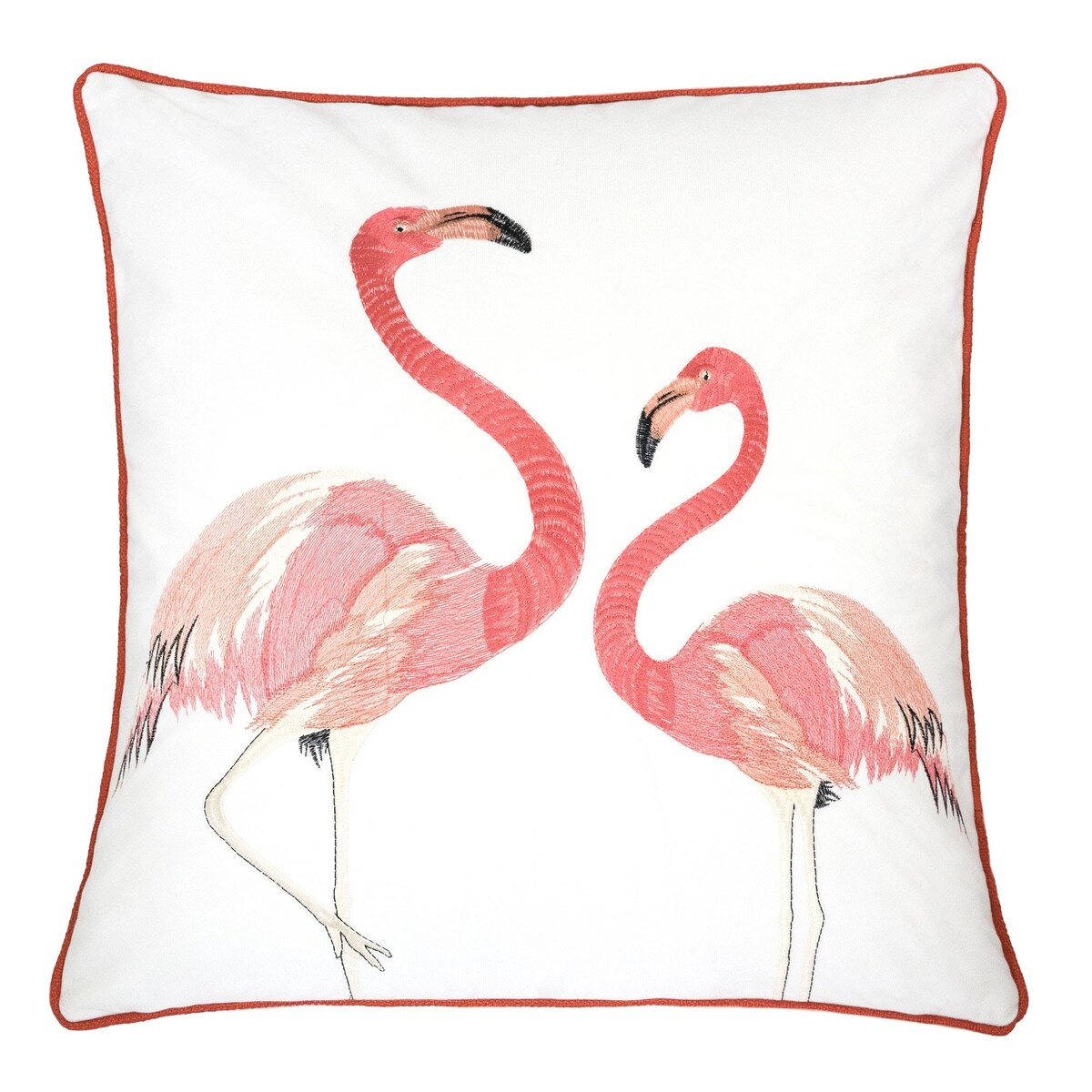 Flamingos 20 Square Decorative Throw Pillow