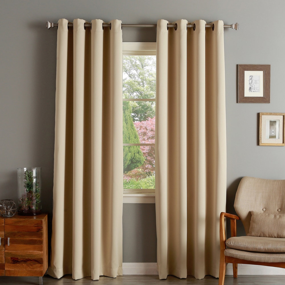 Aurora Home Thermal Insulated Blackout Curtain Panel Pair - 52w x 90l