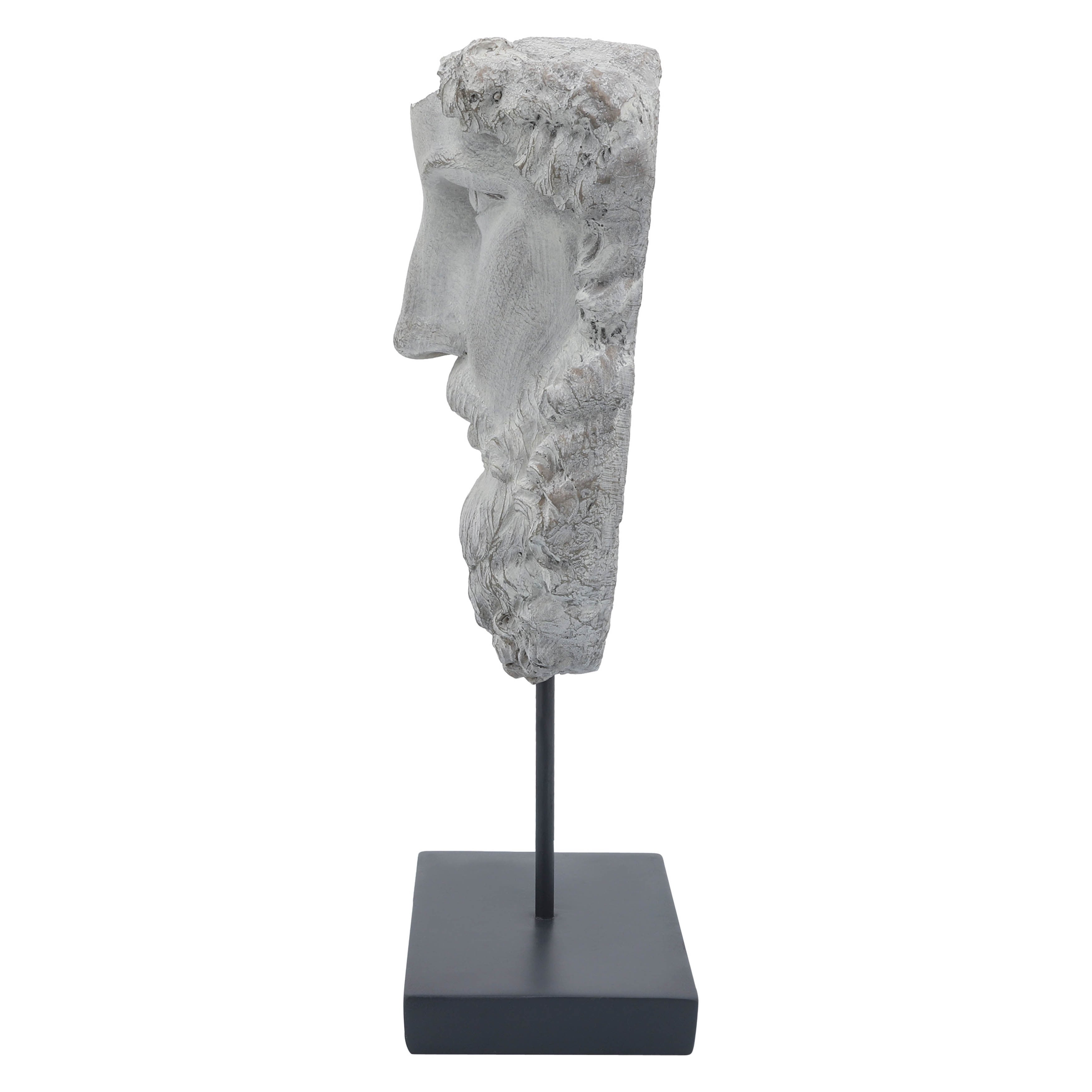 Sagebrook Home Modern 18 Polyresin Ceramic Man Face Bust Sculpture - 9 x 5 x 18