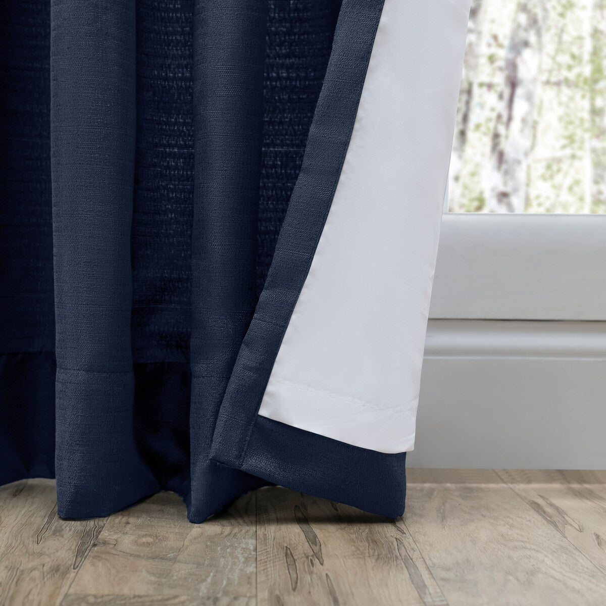 GrassclothPremium Sheen Pinch Pleat W Back Tab Curtain Pair