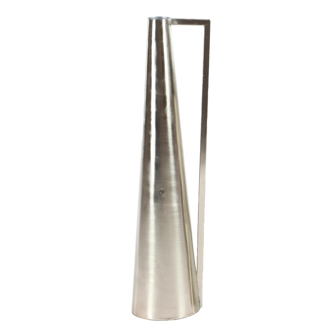 Metal Slim Cone Decorative Vase with Handles - Set of 2 Black, White, Gold, Silver, Dark Gray - CosmoLiving by Cosmopolitan