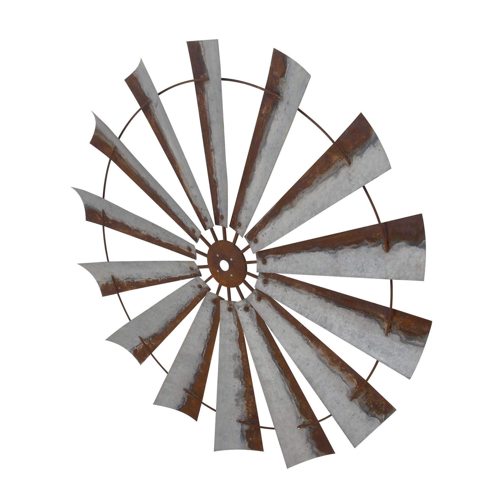 Metal Windmill Indoor Outdoor Home Wall Decor - Roche River Decor